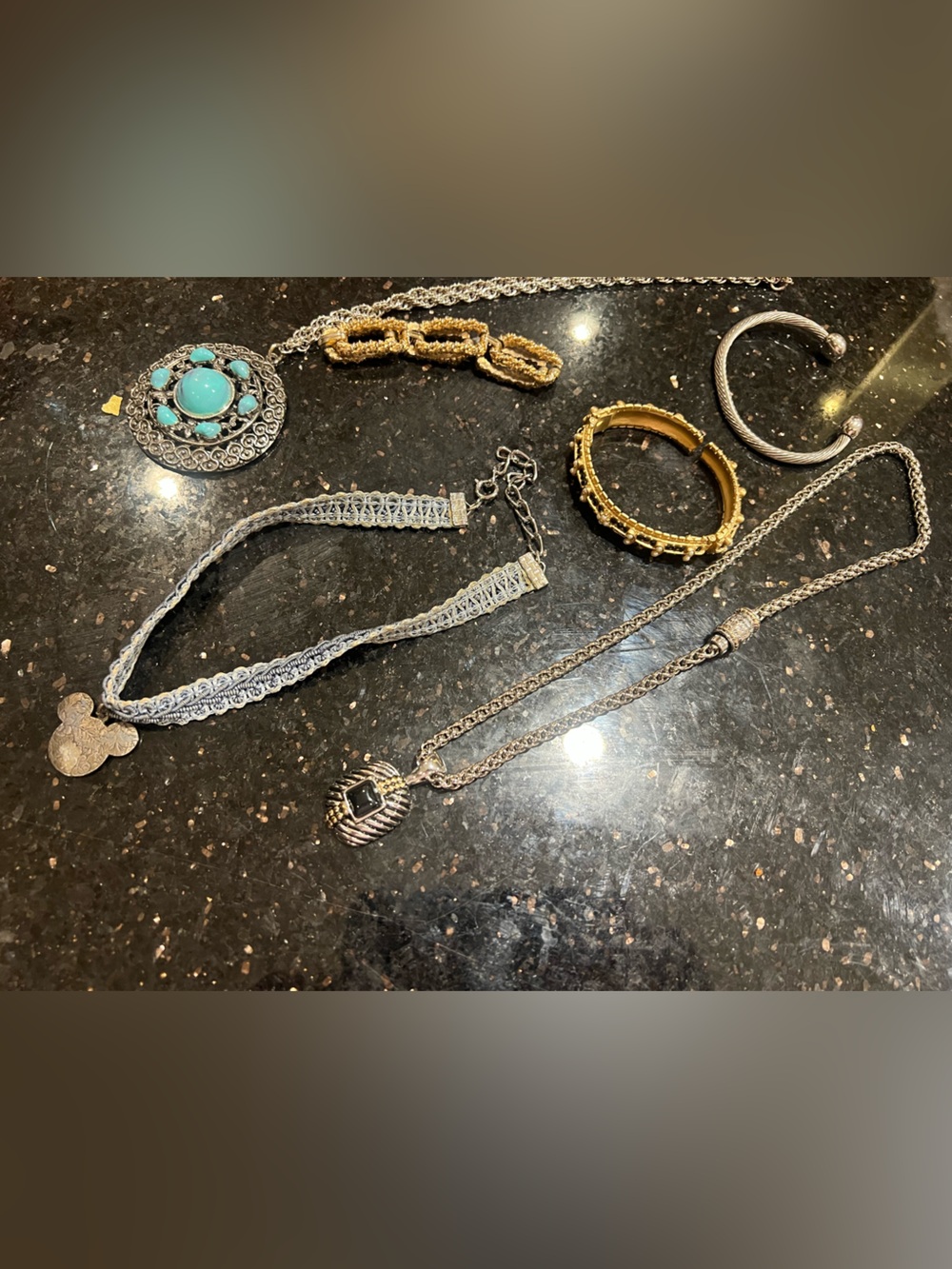 Mixed jewelry lot- bracelets and necklaces